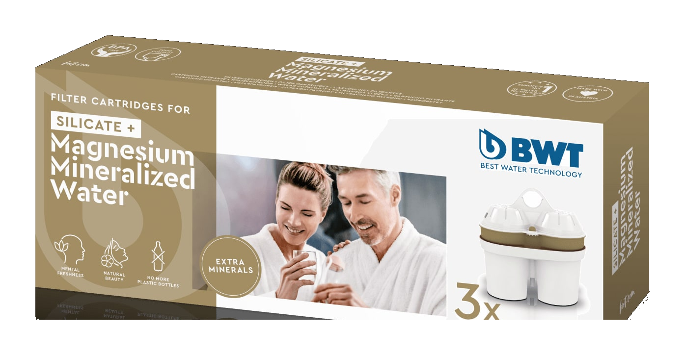 Картридж для кувшинов BWT Silicate + Magnesium Mineralized, Обогащение кремнием и магнием, 3 шт